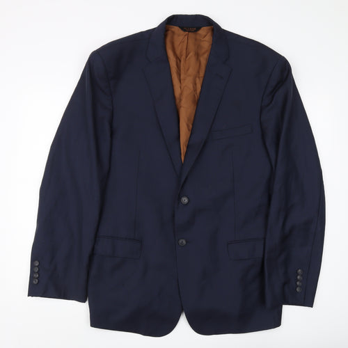 Joseph A Bank Men's Blue Wool Blazer Size 44R