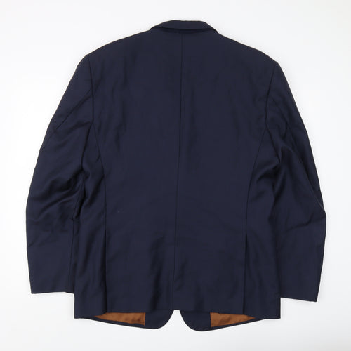 Joseph A Bank Men's Blue Wool Blazer Size 44R