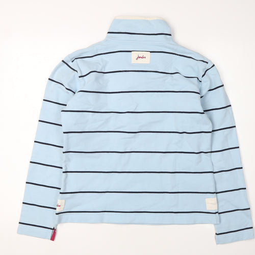 Joules Women's Blue Striped Pullover Sweatshirt L