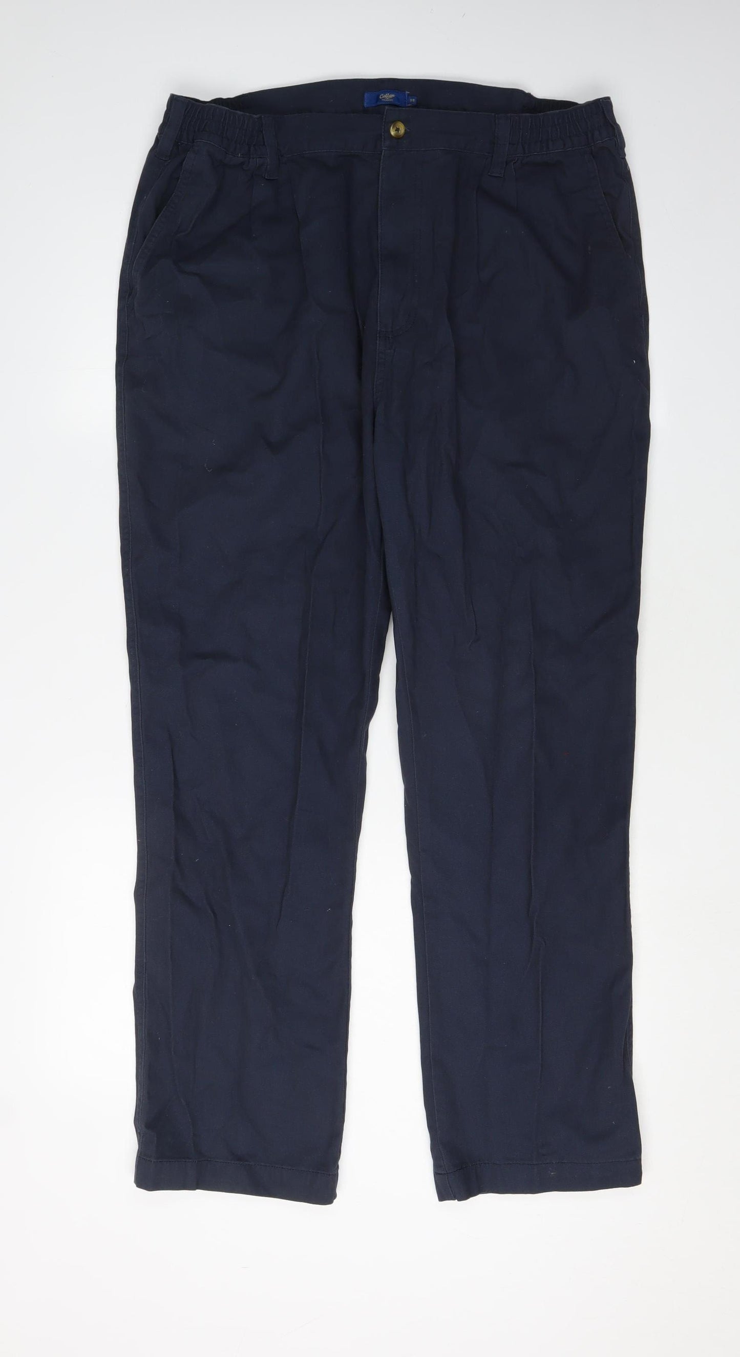 Cotton Traders Men's Blue Chino Trousers Size 38