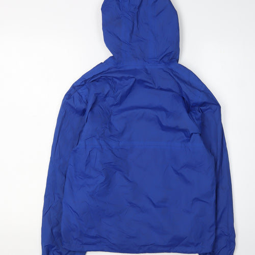 Freedom Trail Boys Blue Hooded Windbreaker Jacket L