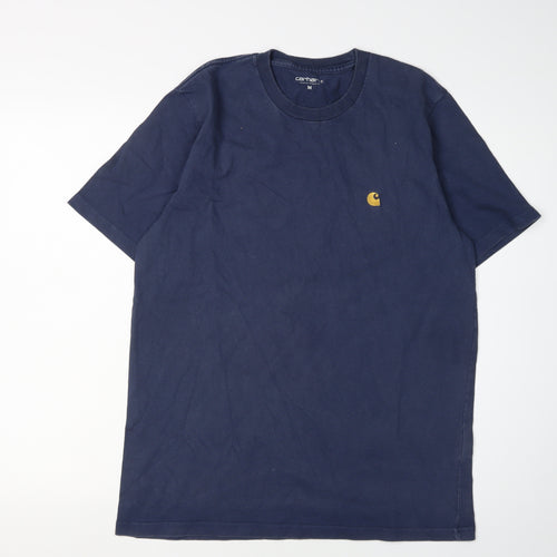 Carhartt Men's Blue Medium Cotton Logo T-Shirt