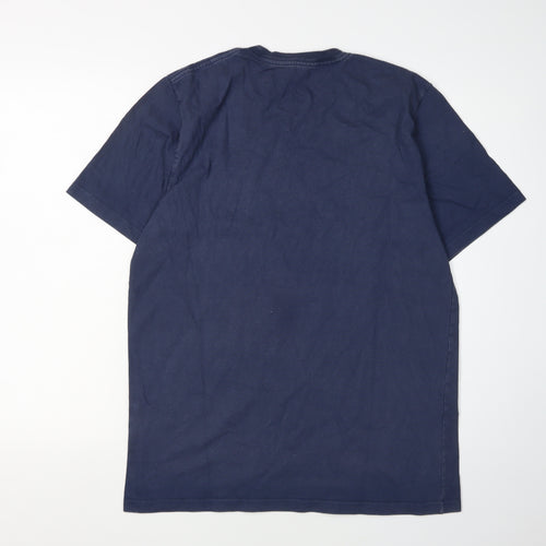 Carhartt Men's Blue Medium Cotton Logo T-Shirt