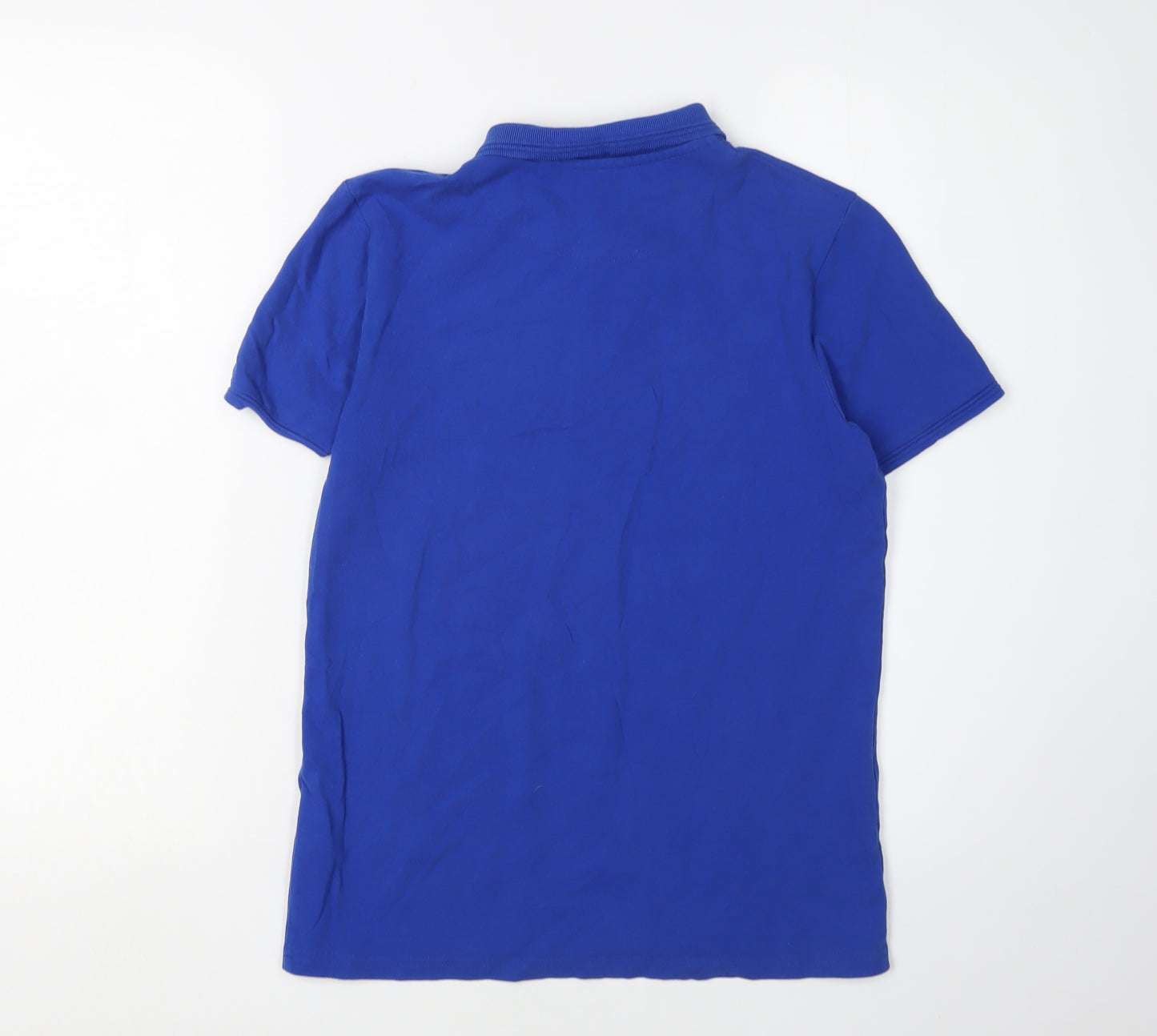 Penguin Boys Blue Polo Shirt Size 12-13 Years Logo Accent
