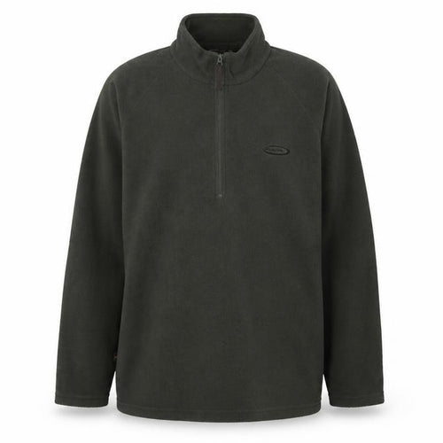 Mountainlife Men's Green 1/4 Zip Fleece Sweatshirt - Size L