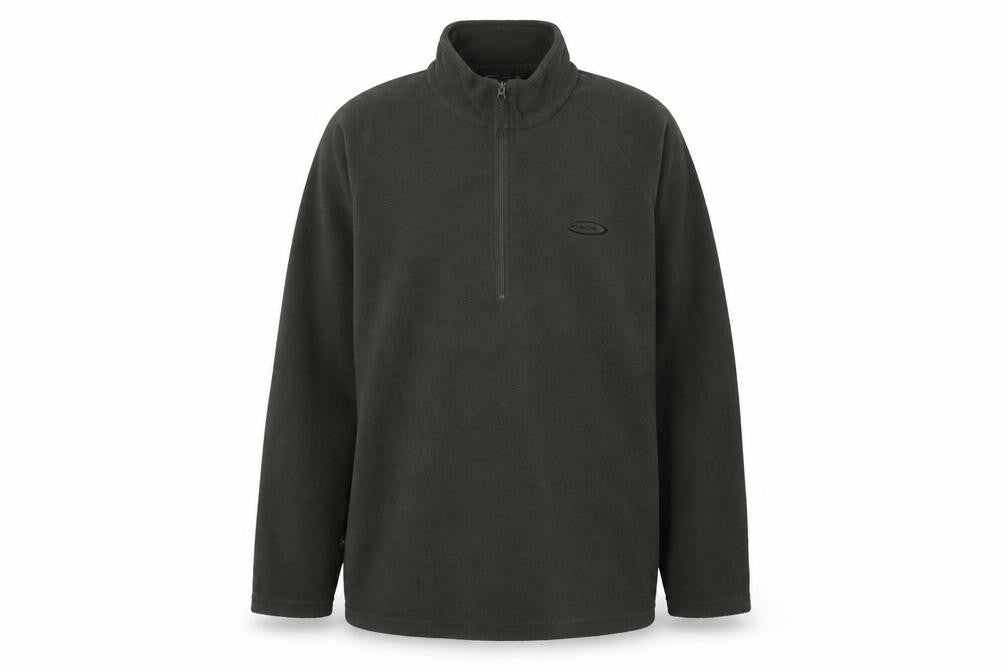 Mountainlife Men's Green 1/4 Zip Fleece Sweatshirt - Size L
