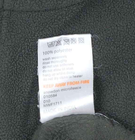 Mountainlife Men's Green 1/4 Zip Fleece Sweatshirt - Size L