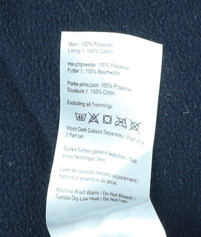 Joules Women's Blue Fleece Jacket, Size 12, Casual