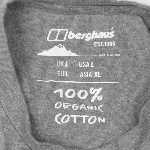 Berghaus Men's Grey Crew Neck T-Shirt Size L