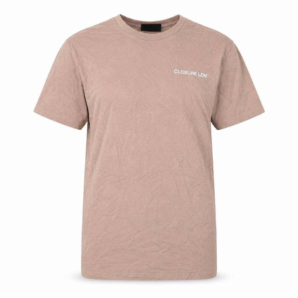 Closure London Men's Beige Cotton T-Shirt S