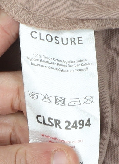 Closure London Men's Beige Cotton T-Shirt S