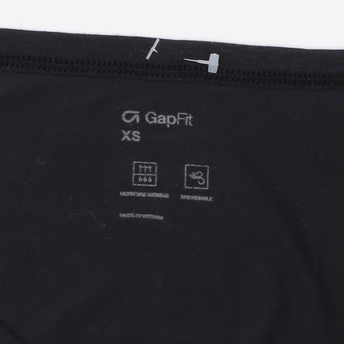 GapFit Women's Black XS V-Neck Gym T-Shirt