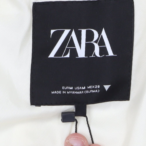 Zara Women's White Blazer Size M, Regular Fit