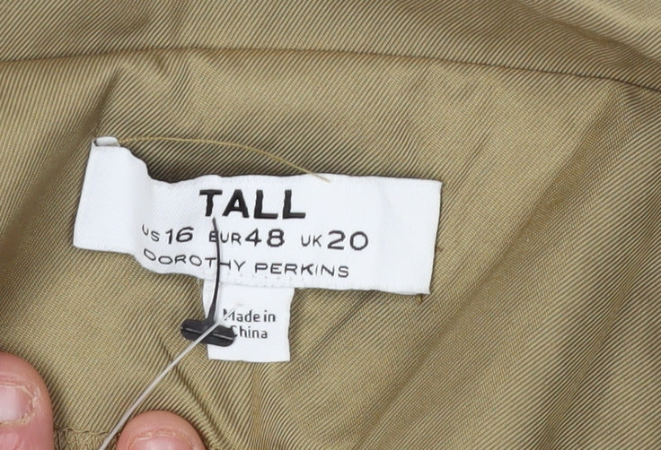 Dorothy Perkins Women's Beige Trench Coat Size 20 Tall