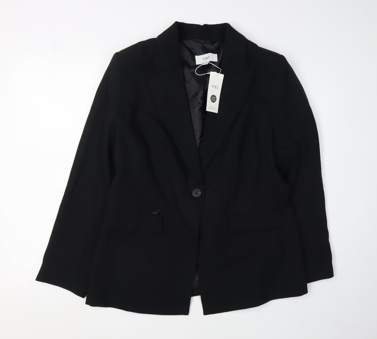 Marks and Spencer Women's Black Blazer UK 16 Business
