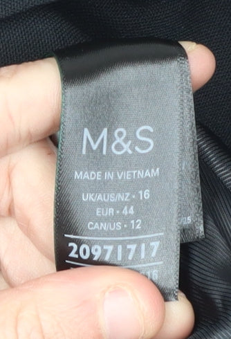 Marks and Spencer Women's Black Blazer UK 16 Business