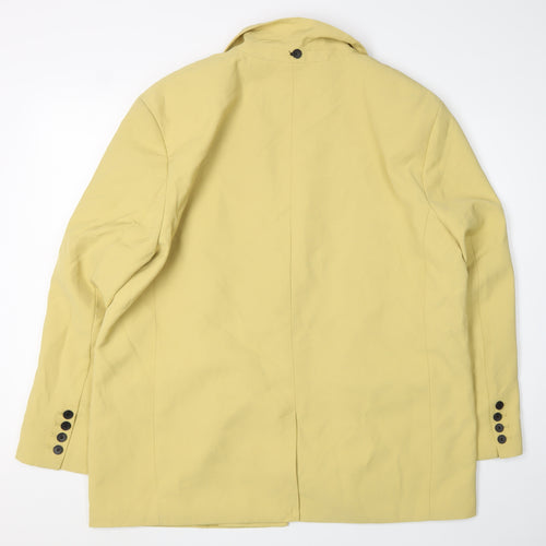 Zara Women's Yellow Blazer, Size 14, Lightweight