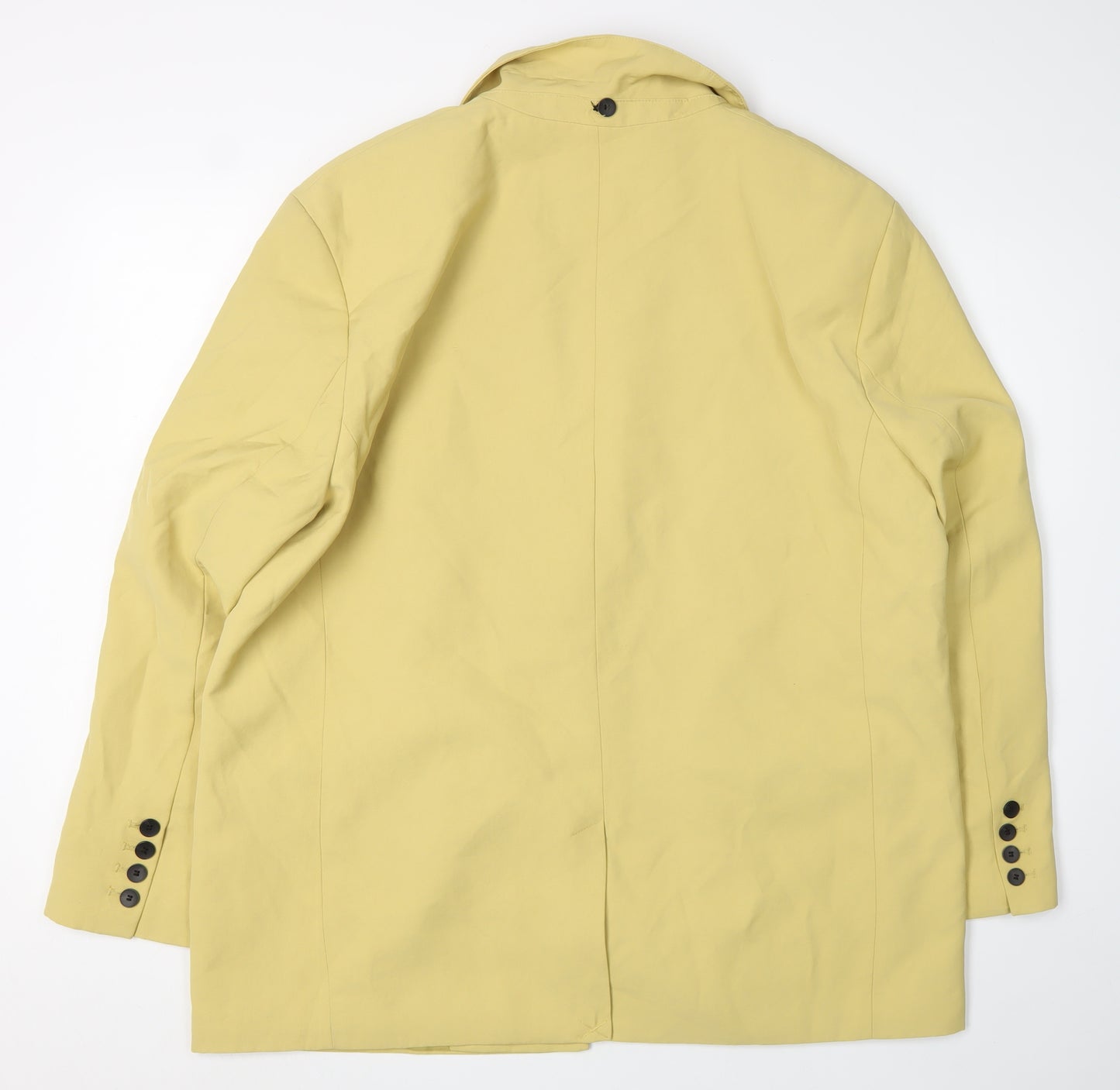 Zara Women's Yellow Blazer, Size 14, Lightweight