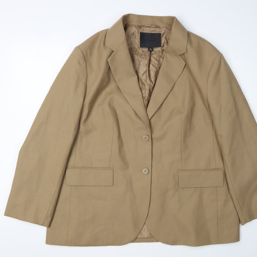 Marks and Spencer Women's Brown Wool Suit Jacket UK 16