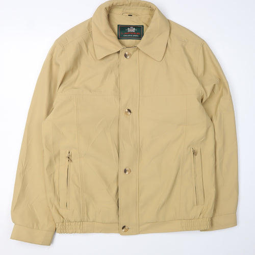 Lapidus Men's Beige Bomber Jacket, Size 42, Classic Style
