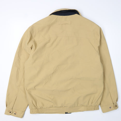 Lapidus Men's Beige Bomber Jacket, Size 42, Classic Style