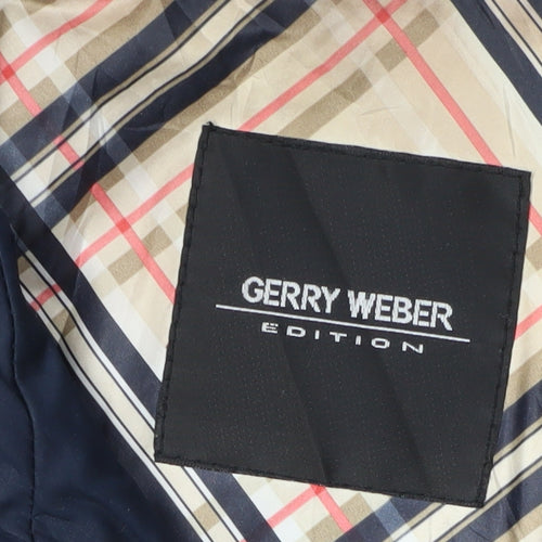 Gerry Weber Women's Blue Quilted Jacket Size 16