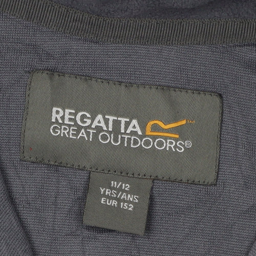Regatta Boys Grey Fleece 1/2 Zip Sweatshirt 11-12 Years