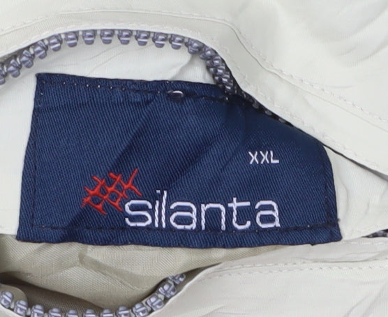 Silanta Beige Waistcoat 2XL Unisex, Full Zip, Casual