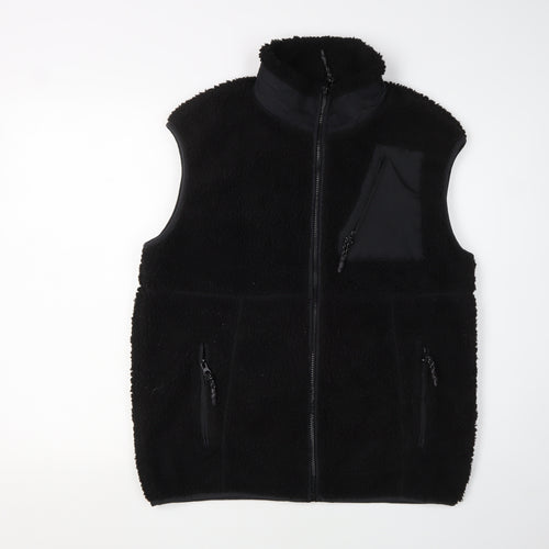 Noisy May Women's Black Fleece Waistcoat, M, Casual Style