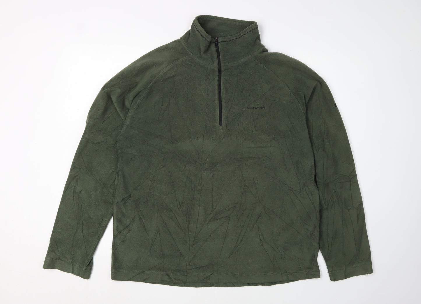 Craghoppers Men's Green 1/2 Zip Fleece Sweatshirt M