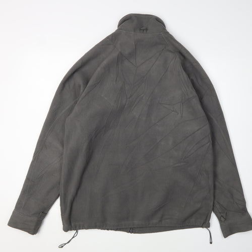 Craghoppers Men's Grey Fleece Jacket Size M Outdoor Logo