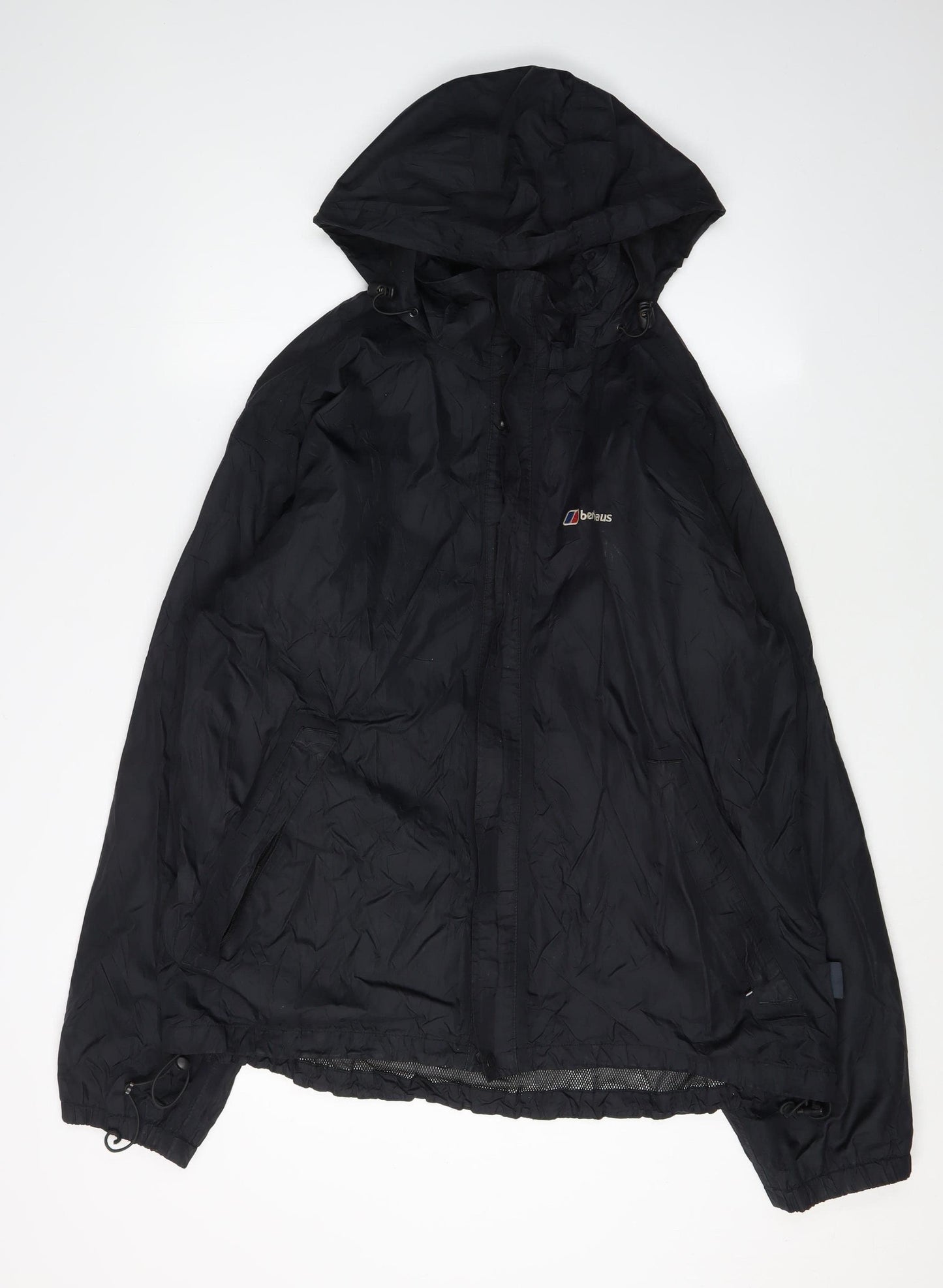 Berghaus Men's Black XL Hooded Windbreaker Jacket