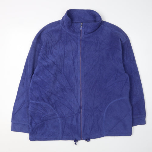 Bon Marché Women's Blue XL Fleece Jacket - Full Zip