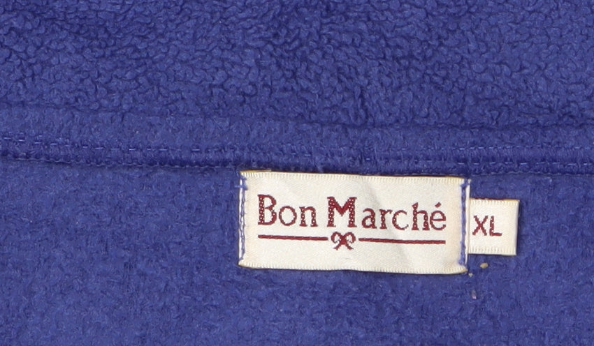 Bon Marché Women's Blue XL Fleece Jacket - Full Zip