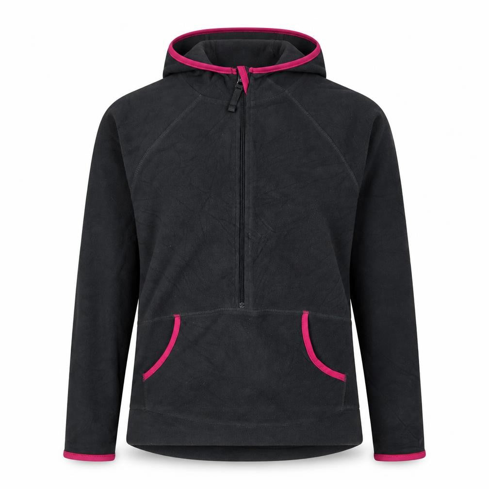 Front view of Crane Women's Grey Hoodie, size L, Polyester