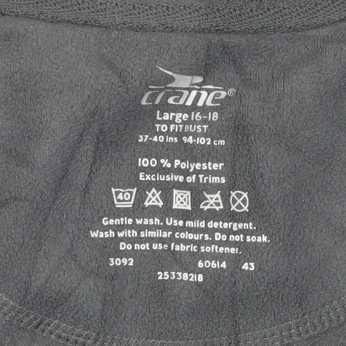 Crane Women's Grey Hoodie, Size L, Polyester