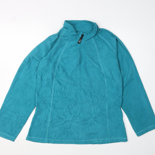 Gelert Women's Blue Fleece Pullover Sweatshirt Size 12