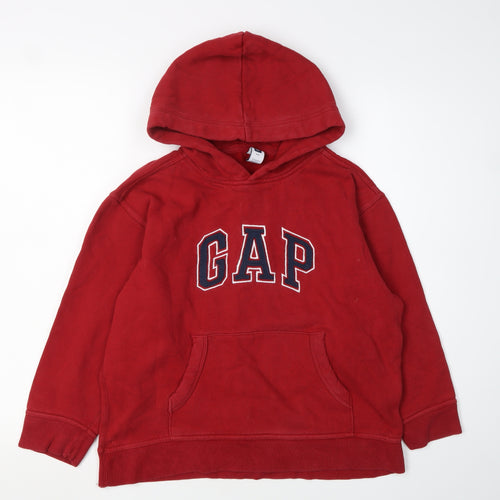 GAP Boys Red Pullover Hoodie 8-9 Years - Casual Comfort