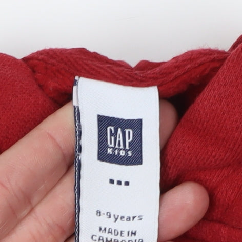 GAP Boys Red Pullover Hoodie 8-9 Years - Casual Comfort