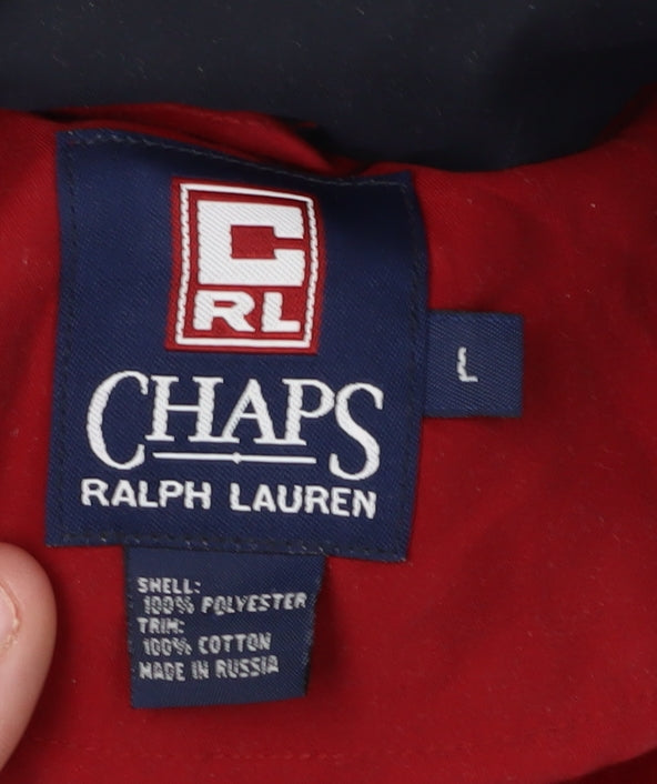 Chaps Ralph Lauren Men's Red Anorak Jacket Size L