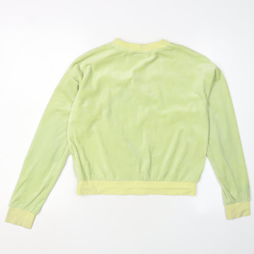 Juicy Couture Girls' Yellow Pullover Sweatshirt 13 Years