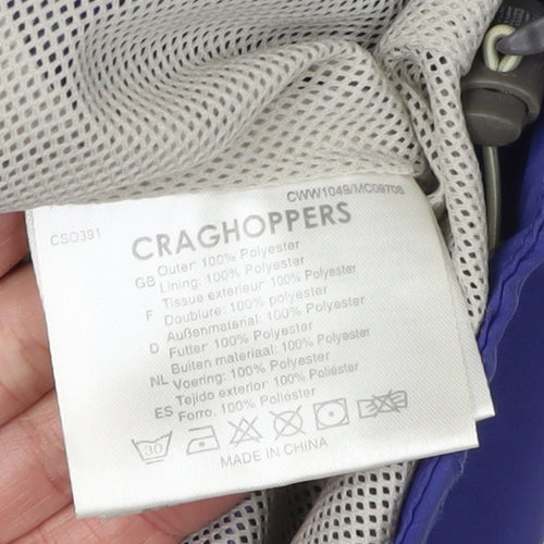 Craghoppers Women's Purple Rain Coat Jacket Size 10