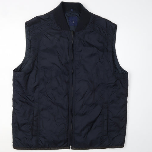 Jasper Conran Men's Black XL Nylon Waistcoat