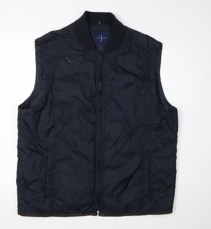 Jasper Conran Men's Black XL Nylon Waistcoat