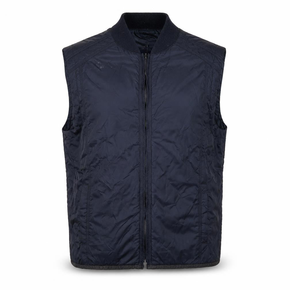 Front view of Jasper Conran Men's Black XL Nylon Waistcoat