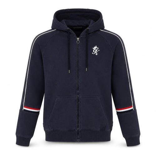 Gym King Men's Blue Full Zip Hoodie S with Logo