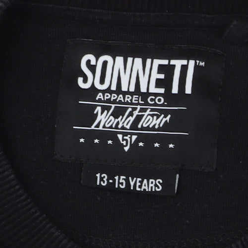 Sonneti Boys Black Pullover Sweatshirt 13-15 Years