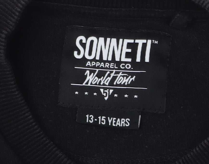 Sonneti Boys Black Pullover Sweatshirt 13-15 Years