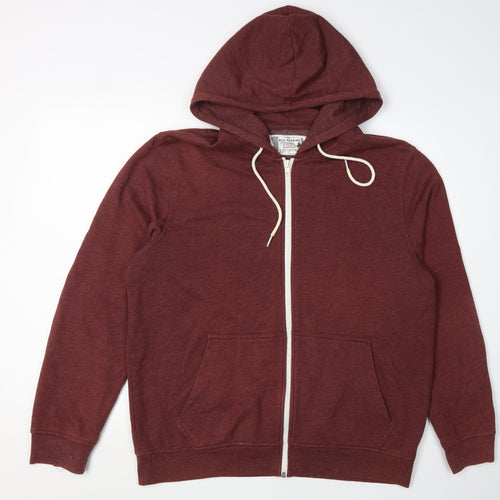 Red Herring Men's Red Full Zip Hoodie, Size L