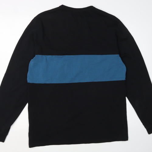 Admiral Men's Black Medium Colourblock Long Sleeve T-Shirt